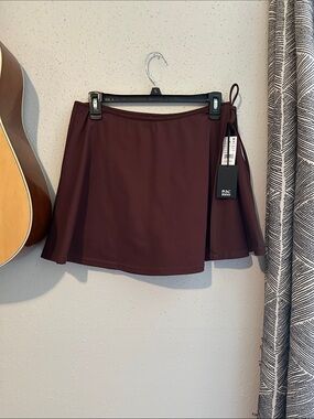 PacSun Wine Wrap Mini Skort